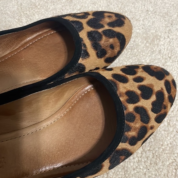Madewell • the reid ballet flat in leopard calf hair sz 7 - Picture 9 of 10